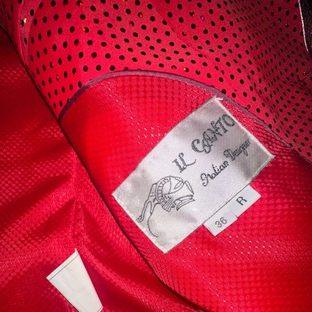 Red Sparkly Performance Jacket - Picture 3 of 4